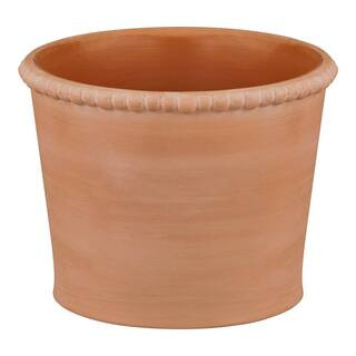 Dorothy Small Clay Terracotta Indoor Beaded Planter with Drainage Hole (6 in. L x 6 in. W x 4.5 i... | The Home Depot