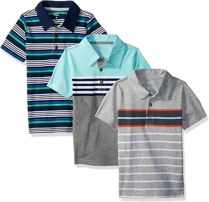 Simple Joys by Carter's Boys' 3-Pack Short Sleeve Polo | Amazon (US)