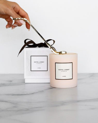 Linen Candle | Hotel Lobby Candle
