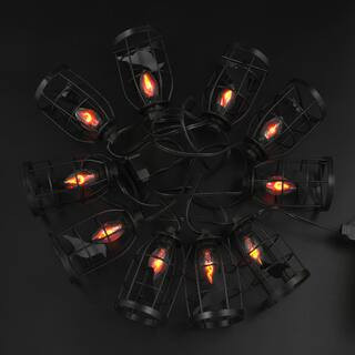 10ct. Orange Flickering Caged Raven String Lights by Ashland® | 9 ft | Michaels® | Michaels Stores