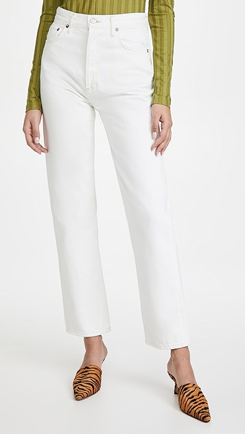 90's Pinch Waist High Rise Straight Jeans | Shopbop