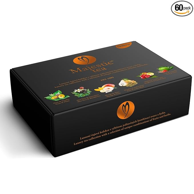 Biogena Majestic Tea Assortment Gift Box Flavored Fruit, Herbal Tea Sampler Box - (6x10 Tea Bags ... | Amazon (US)