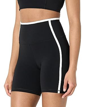 Amazon Essentials Women's Active FormFlex Buttery Soft High Waist 6" Biker Shorts with Contrast T... | Amazon (US)