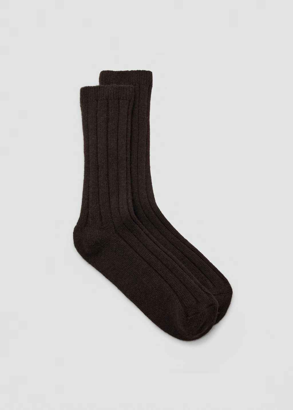 Chaussettes laine mélangée maille côtelée | Mango EU