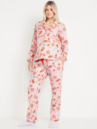 Maternity Matching Flannel Pajama Set | Old Navy (US)