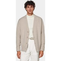 Suitsupply Sand Merino Oversized Cardigan | Suitsupply (US)