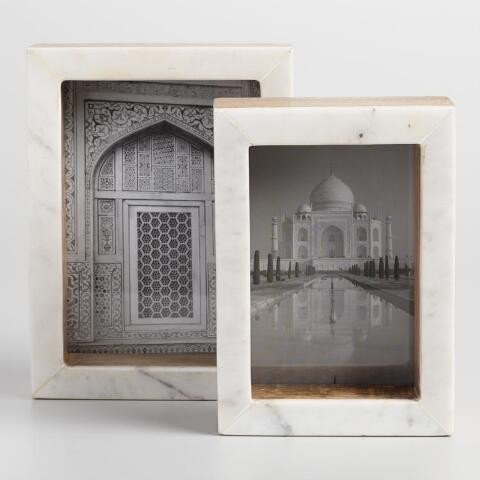 White Marble Standing Frame | World Market