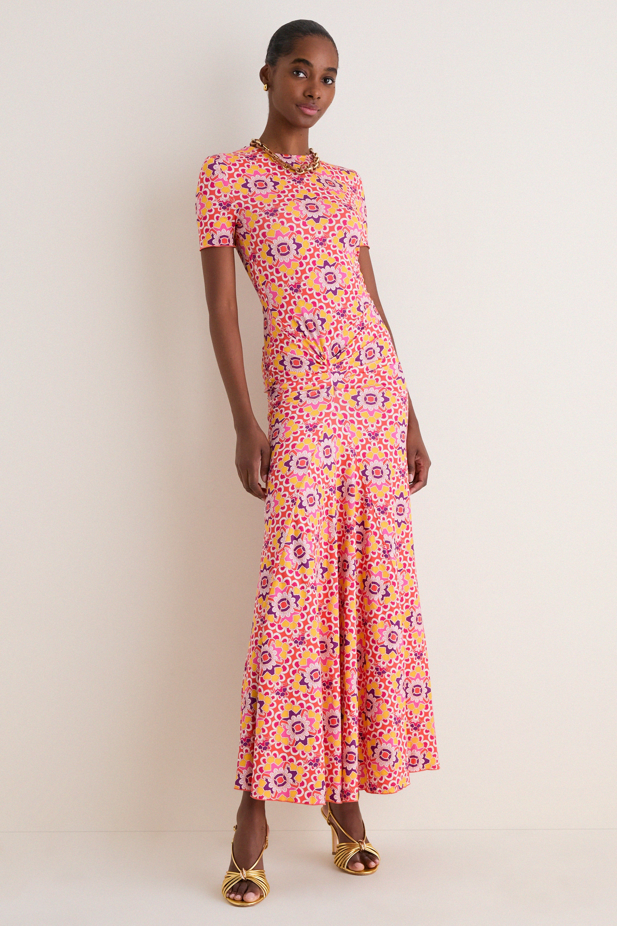 Orchid Mosaic Annie Short Sleeve Dress | Tuckernuck (US)