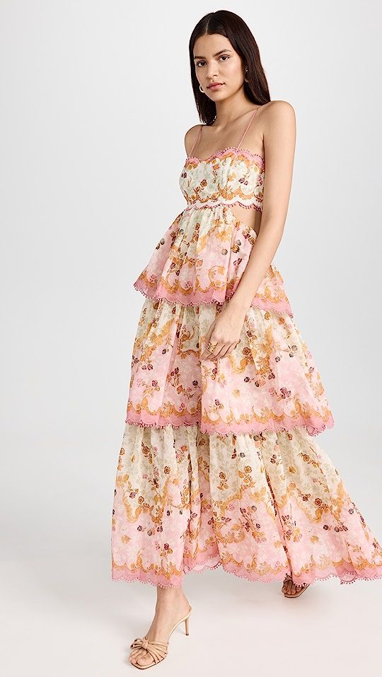 Laurel Frill Midi Dress | Shopbop