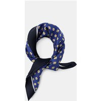 Zara - 100% Silk Polka Dot Print Scarf - Bluish - M - Woman | Zara US