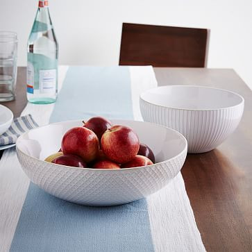 Textured Stoneware Serving Bowls | West Elm (US)