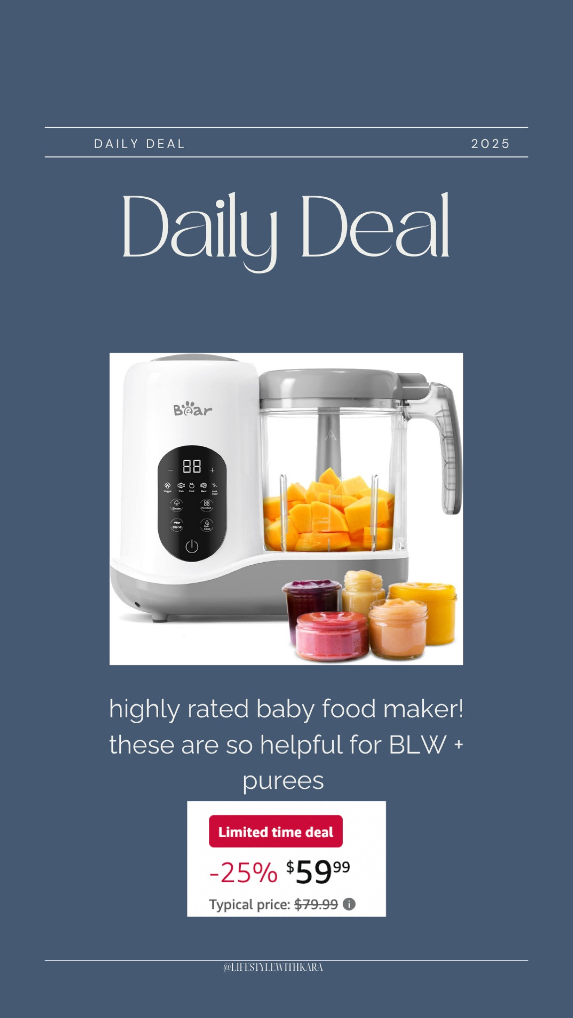 Daily deal! Great price on this baby food maker - so helpful for BLW/purées 👶🏼

#LTKKids #LTKBump #LTKBaby