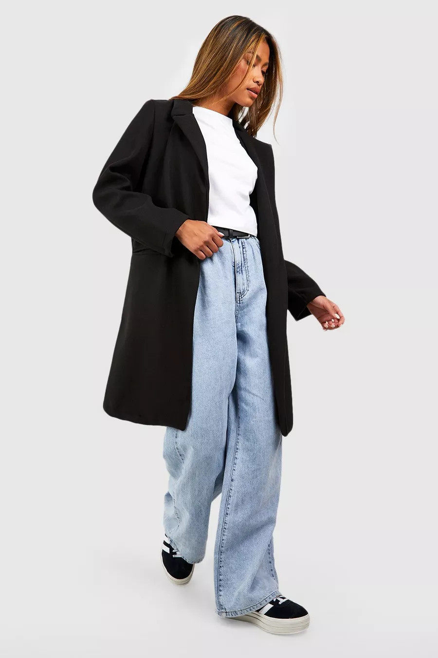 Tailored Wool Look Coat | Boohoo.com (US & CA)