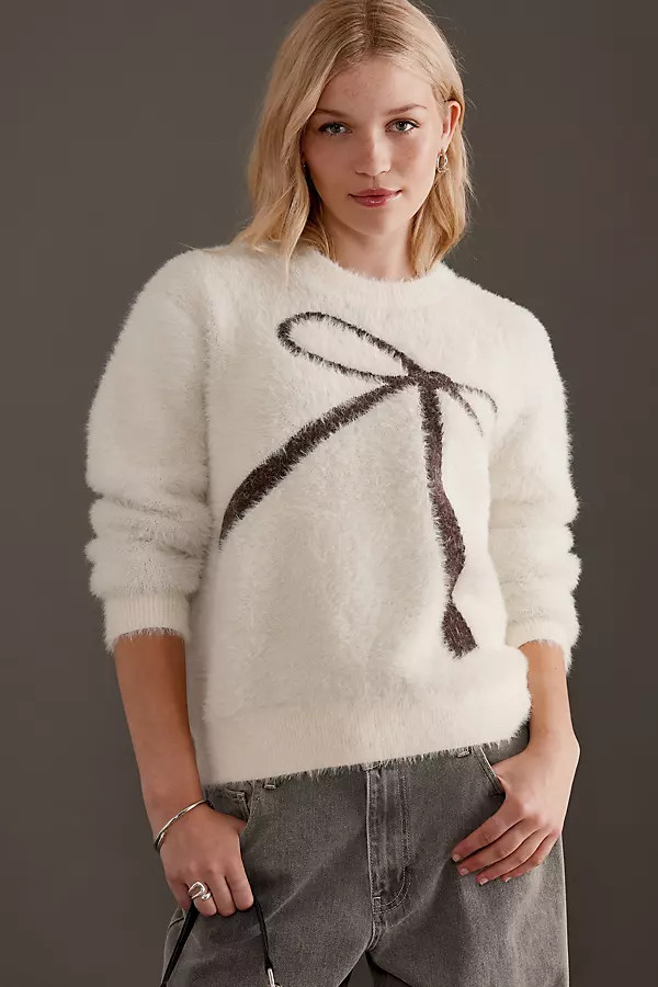 Bow Intarsia Jumper | Anthropologie (UK)