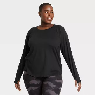 Women's Essential Crewneck Long Sleeve T-Shirt - All in Motion™ | Target