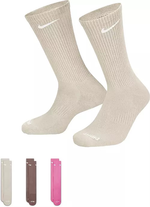 Nike Dri-FIT Everyday Plus Cushion Crew Socks - 3 Pack | Dick's Sporting Goods