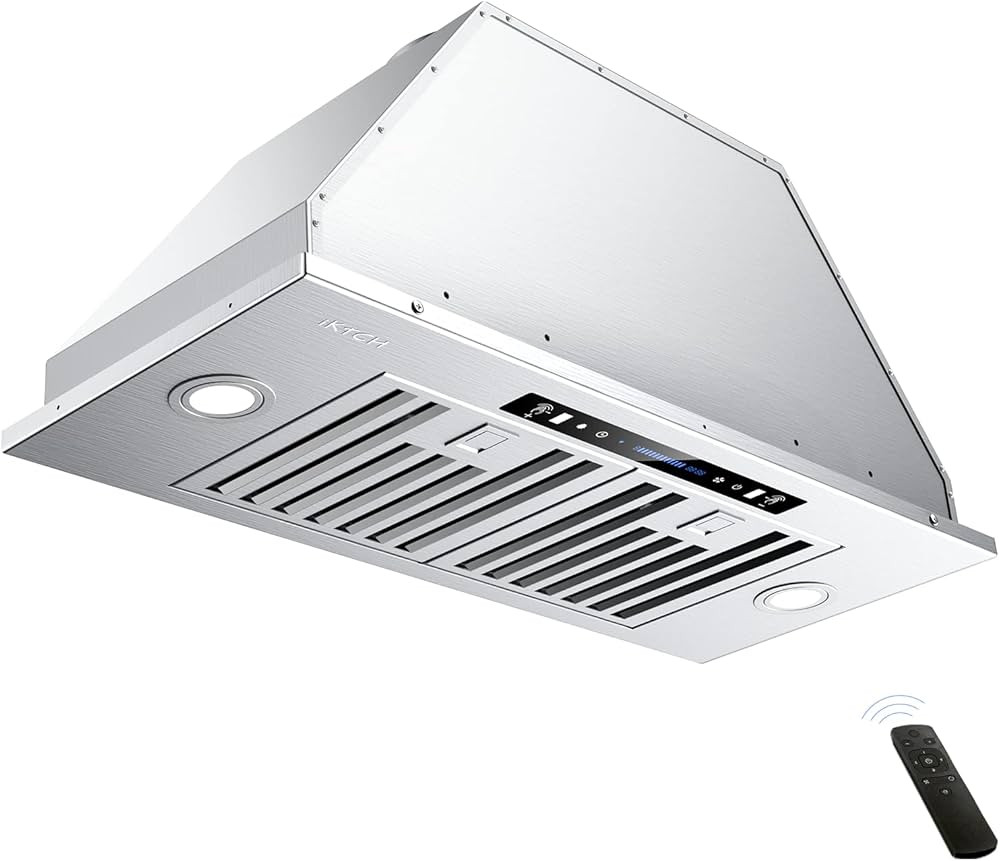 IKTCH 30 inch Built-in/Insert Range Hood 900 CFM, Ducted/Ductless Convertible Duct, Stainless Ste... | Amazon (US)