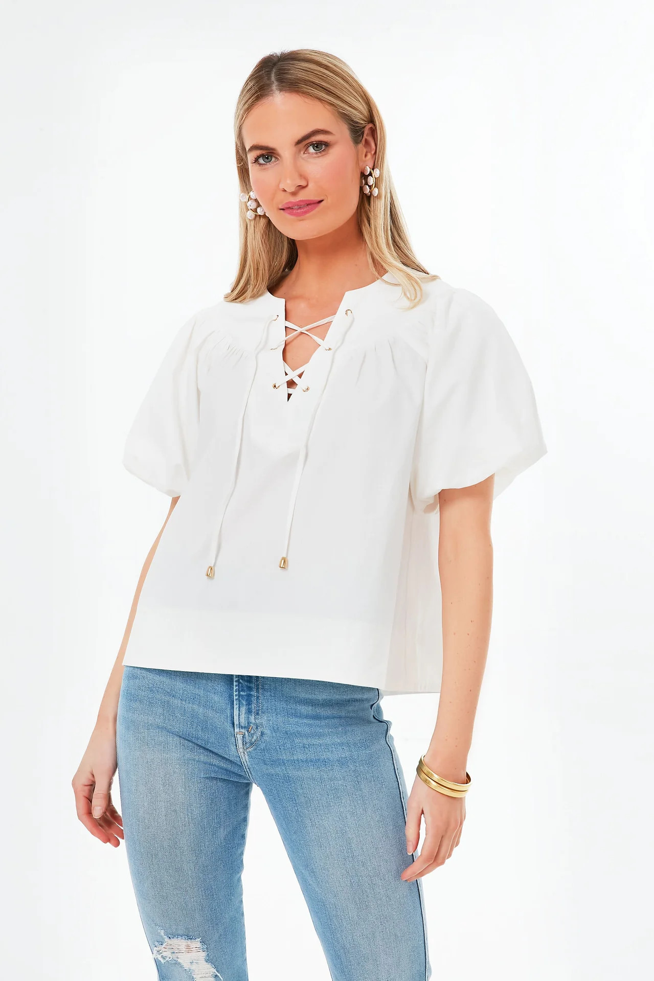 White Tie Front Robbie Top | Tuckernuck (US)