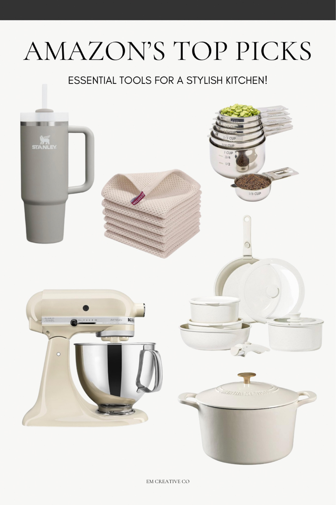 Discover the joy of effortless cooking with Amazon's top picks! 👩‍🍳 Say goodbye to kitchen hassles and hello to smooth sailing in the culinary world. Cook like a pro, feel like a superstar!

From Measuring Cups and Spoons Set of 7 Stainless Steel for Cooking & Baking, KitchenAid Artisan Series 5 Quart Tilt Head Stand Mixer, CAROTE 11pcs Pots and Pans Set, Nonstick Cookware Sets,H2.0 FlowState Stainless Steel Vacuum Insulated Tumbler with Lid and Straw

#amazonfinds

#LTKsalealert #LTKhome