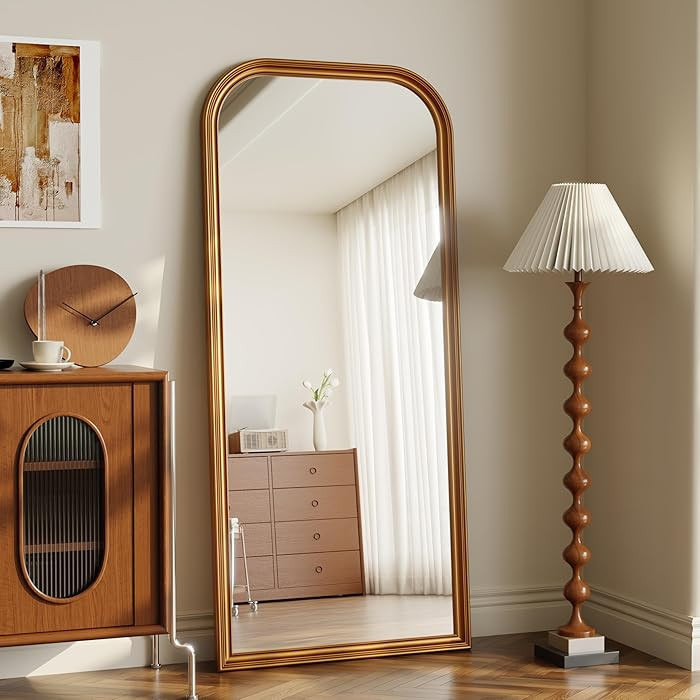 Espejo grande de longitud completa de cúpula de 28 x 69 pulgadas, espejo de cuerpo completo con ... | Amazon (US)