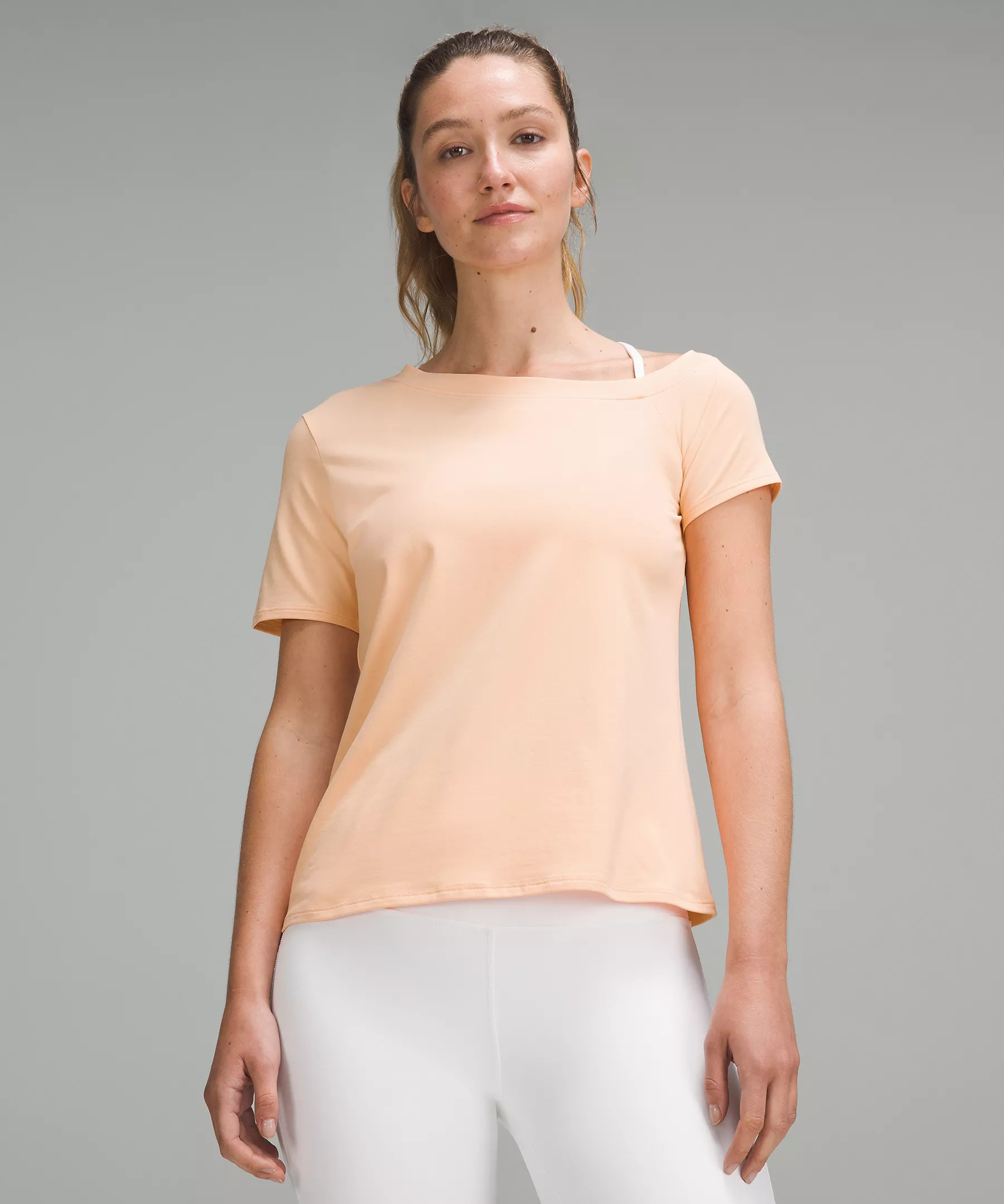 Off-The-Shoulder Cotton T-Shirt | Lululemon (US)