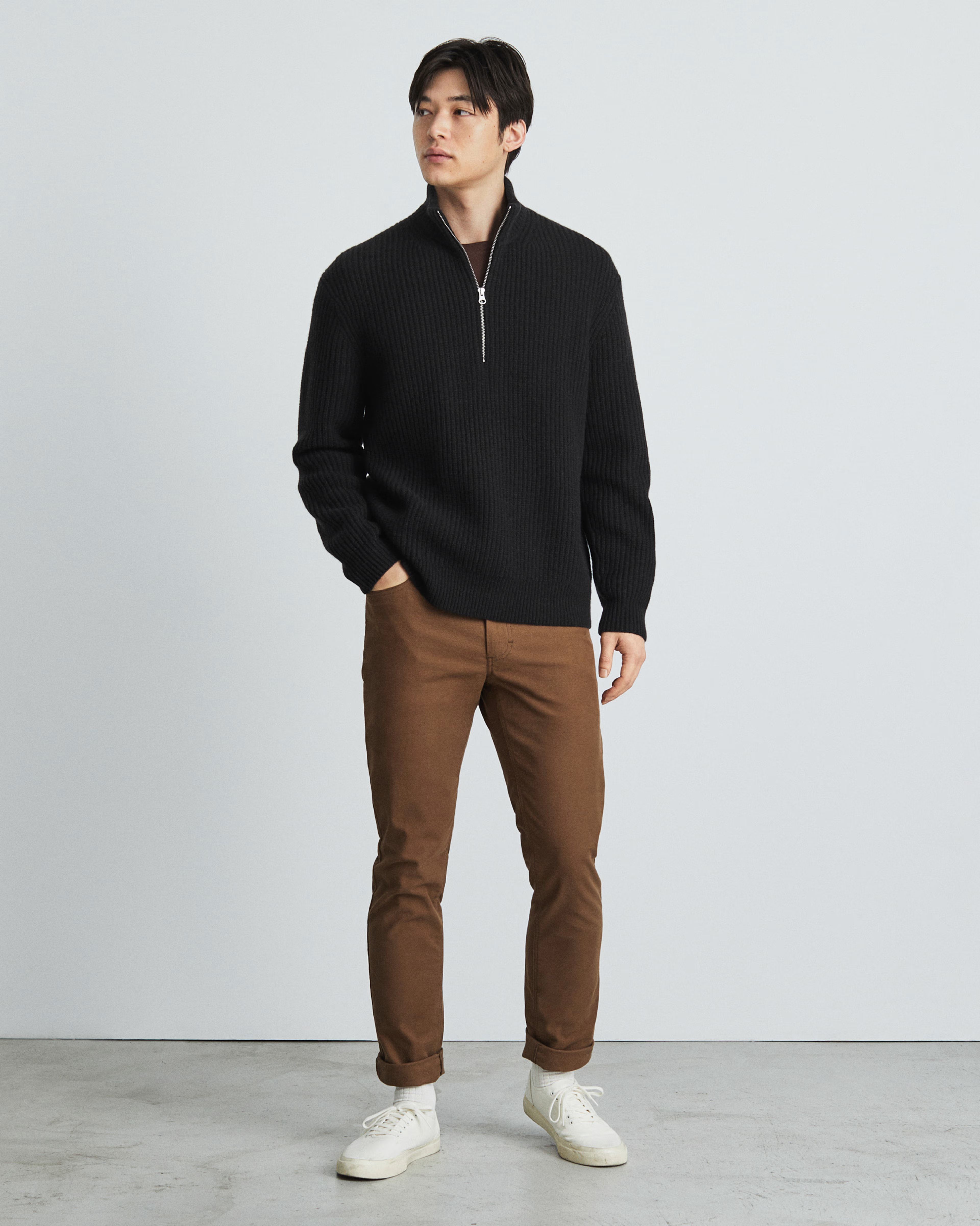 The Felted Merino Half-Zip Sweater | Everlane