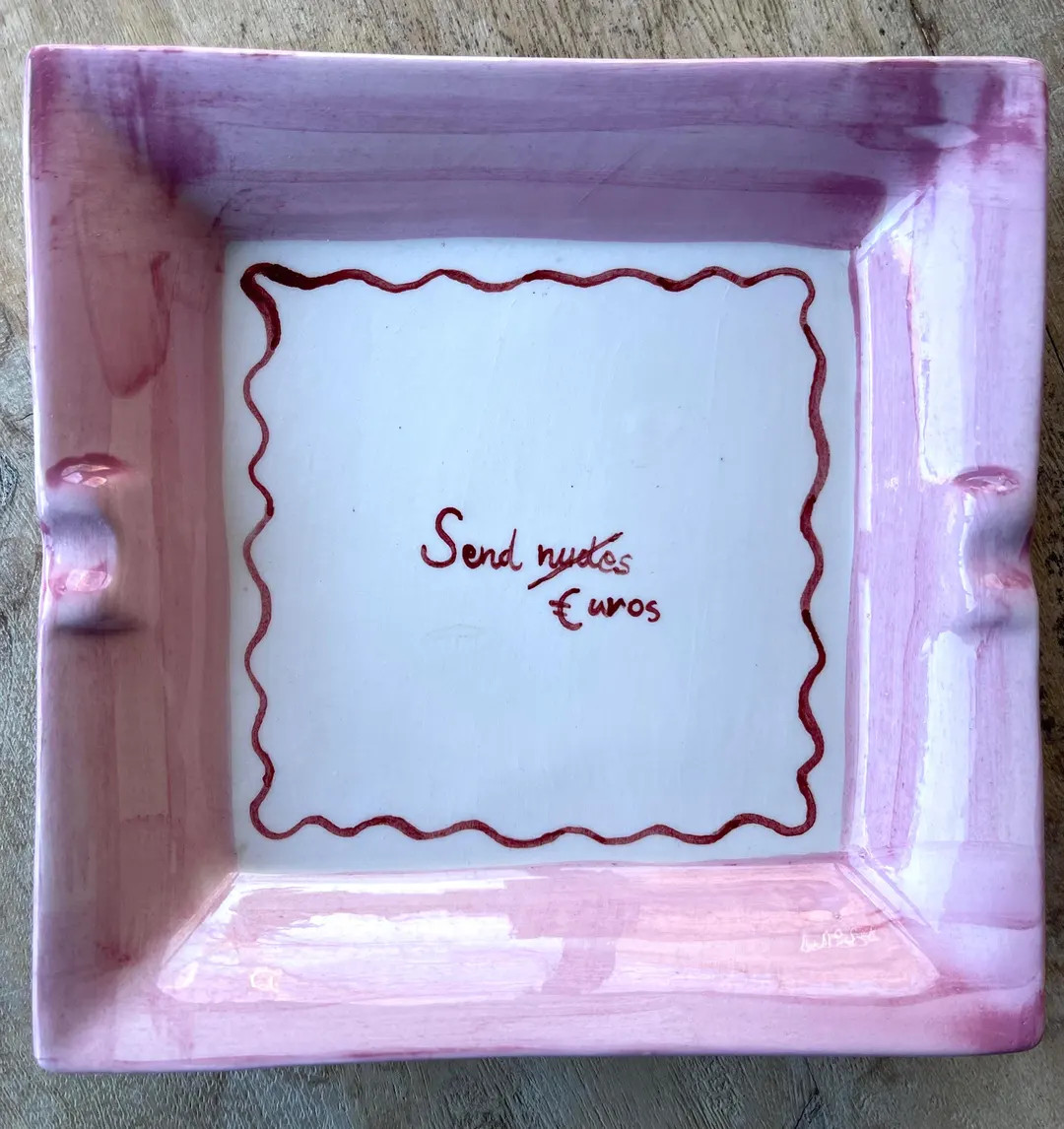Hand Painted 'send Euros' Trinket Tray - Etsy | Etsy (US)