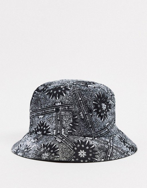 Sixth June bucket hat with bandana print in black | ASOS (Global)