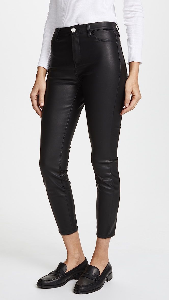 The Principle Mid Rise Vegan Leather Skinny Pants | Shopbop