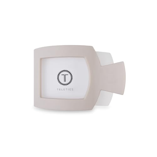 TELETIES - Medium Flat Square Hair Clip - Fall Collection - Hair Claw Clips for Women - Strong Grip, Bendable Teeth, Curved Design - For All Hair Types and Textures - Toasted | Amazon (US)