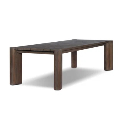 Soho Outdoor Dining Table-106"-Stained Saddle Brown | Wayfair North America