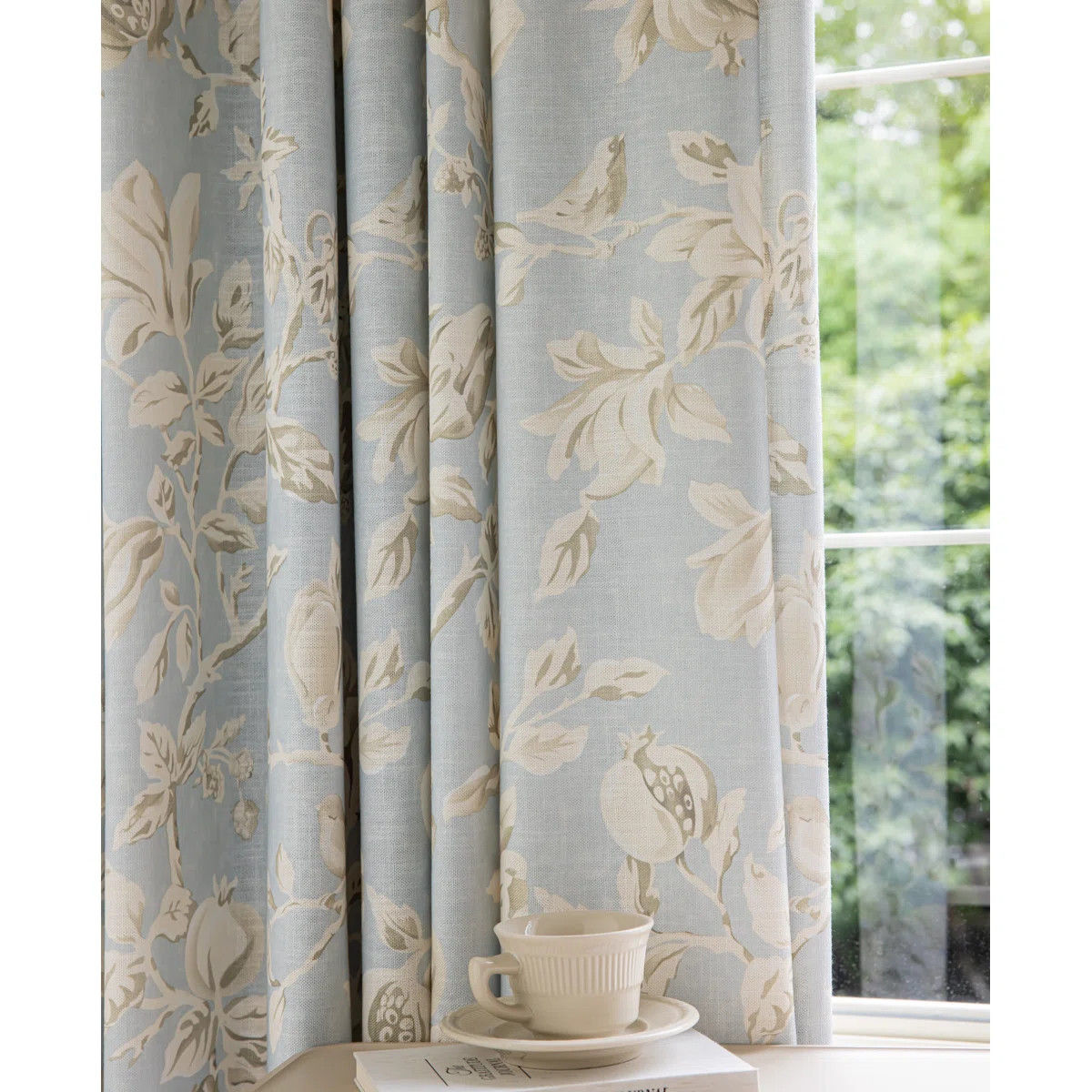 Amelia Linen Blend Room Darkening Curtain Panel Pair (Set of 2) | Wayfair North America