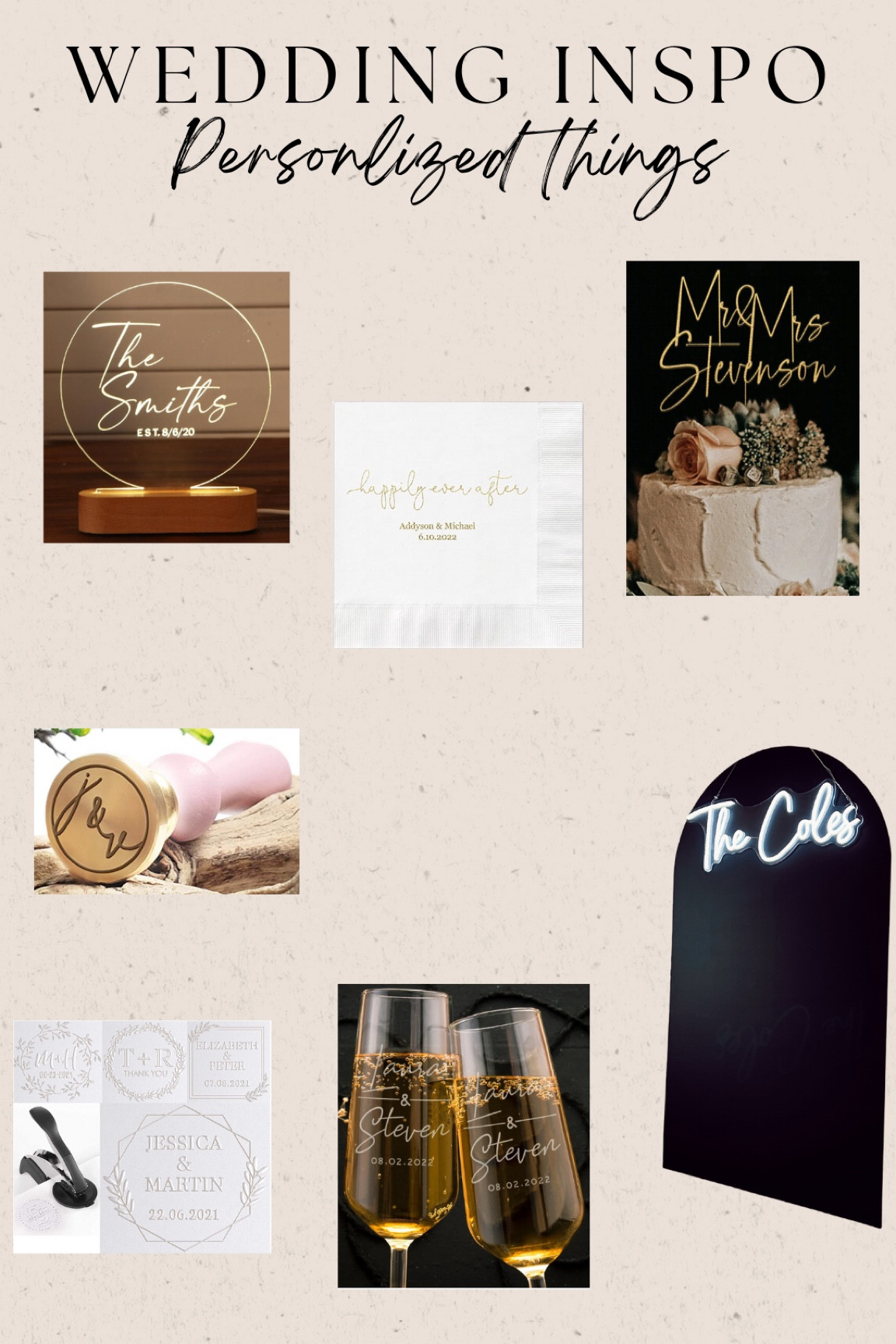 Personalized things for your wedding 🤍

#LTKunder50 #LTKunder100 #LTKwedding