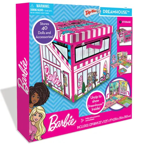 Tara Toy ZipBin Barbie Dreamhouse Toy Box in Multicolored at Nordstrom | Nordstrom