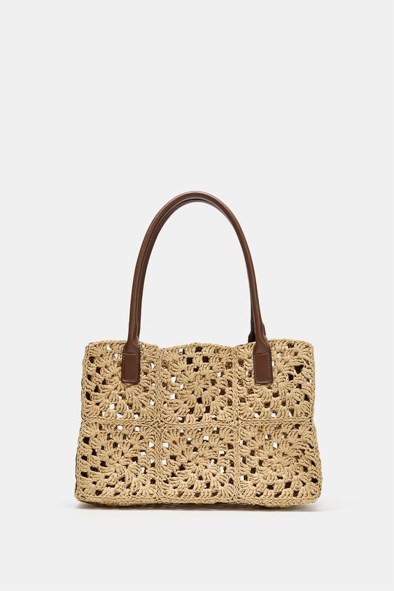 WOVEN EFFECT SHOPPER BAG | Zara US
