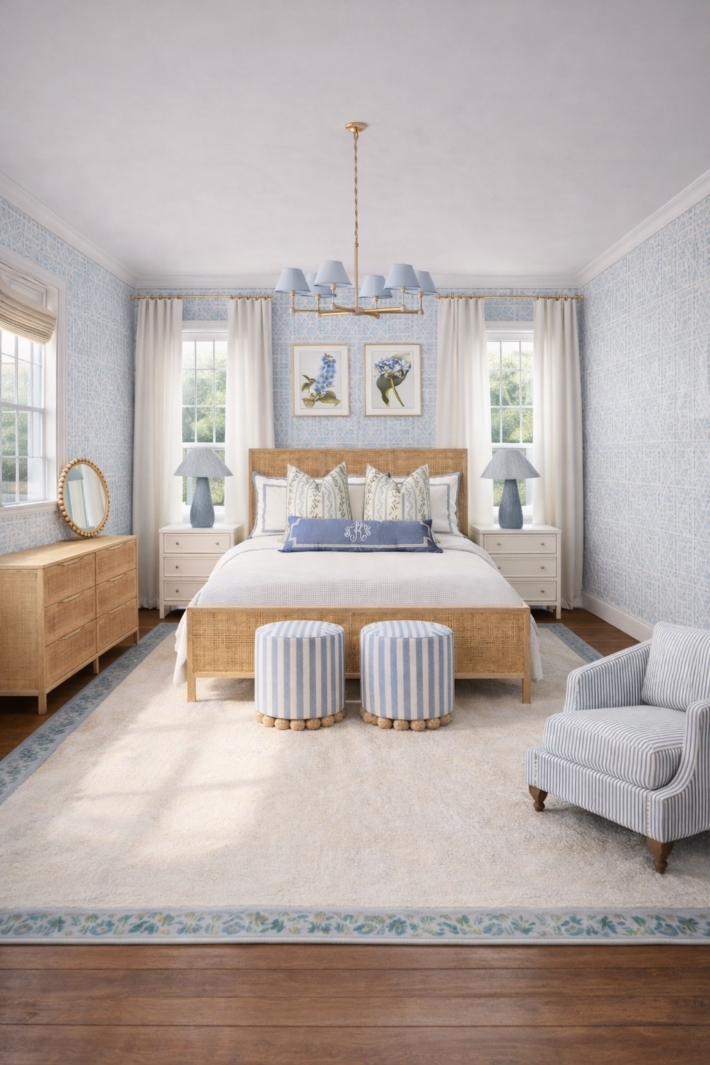 Obsesssed with this blue and feminine bedroom design 

#LTKHome #LTKSaleAlert #LTKdayinmylife