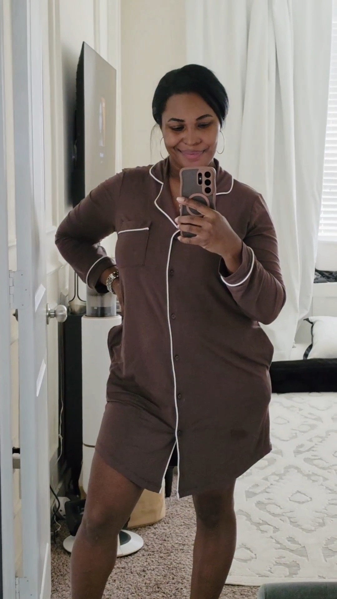 Slow Saturdays are my favorite 🤎 Cozy pajamas, nowhere to rush off to, and taking my time getting the day started. Currently living in these Joyspun PJs from Walmart. Comfy, cute, and perfect for a slow weekend morning ✨ Linked here!

#WalmartFinds #WalmartFashion #Joyspun #WalmartStyle #PajamaSet #CozyStyle #WeekendStyle #LTKFinds

#LTKdayinmylife #LTKmomlife #LTKmorningroutine