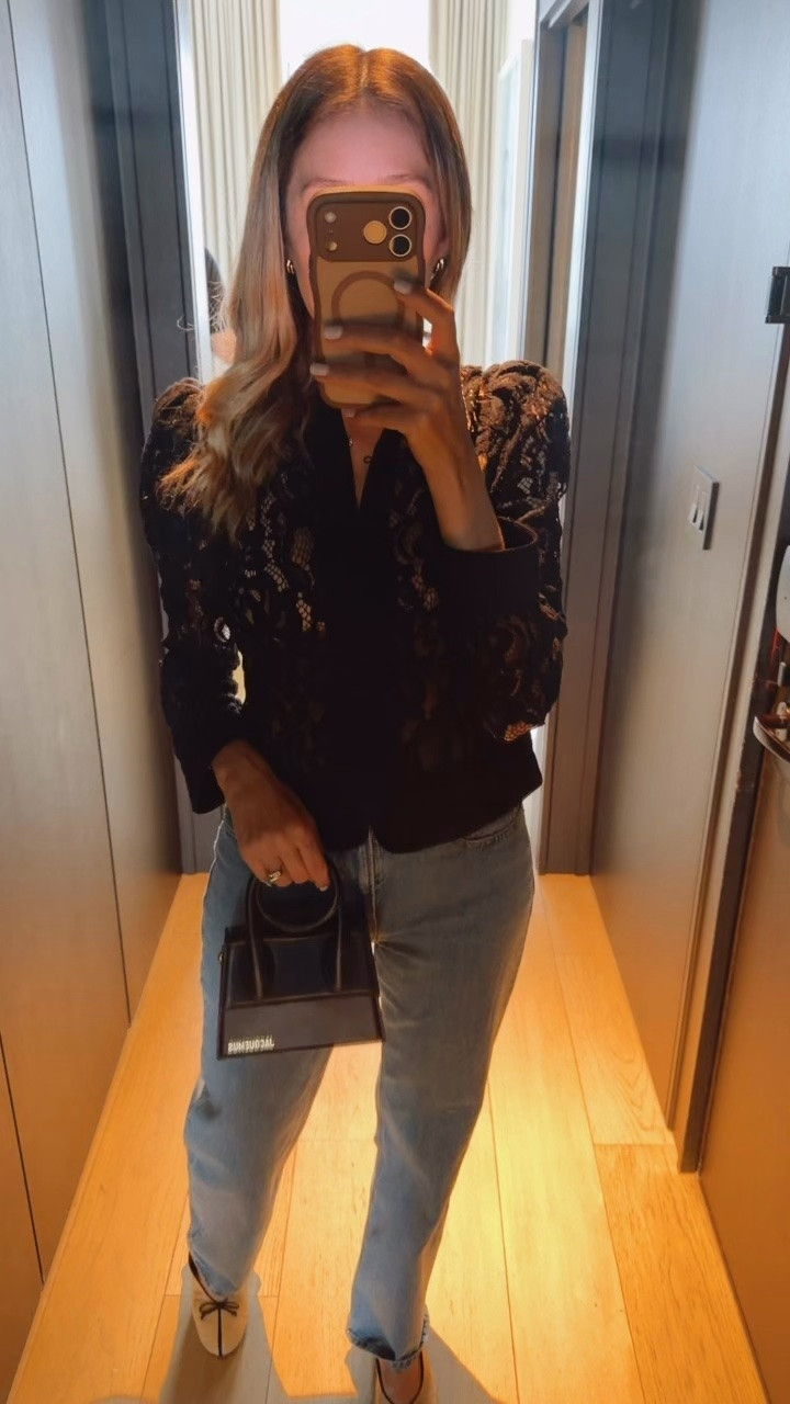 Casual Chic fall outfit
Wearing small on the lace jacket and 27 on jeans 
All run tts 
I am 5’9” for your reference

#LTKU #LTKSeasonal #LTKootd