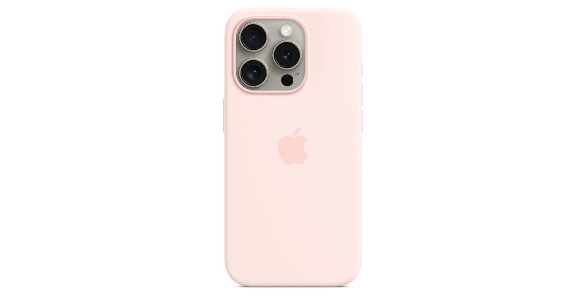 iPhone 15 Pro Silicone Case with MagSafe - Light Pink | Apple (US)