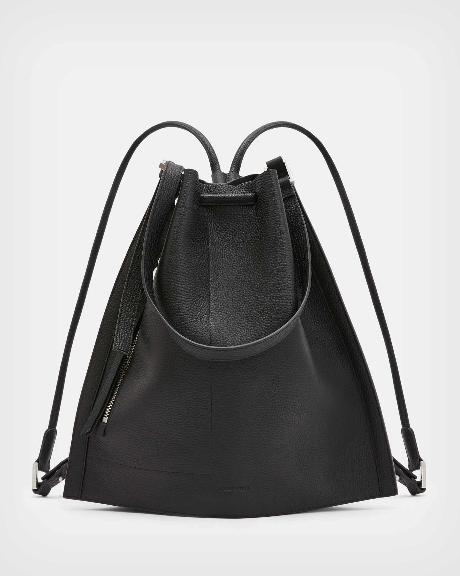 Alpha Leather Backpack Black | ALLSAINTS US | AllSaints US