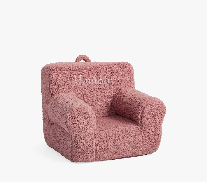 My First Anywhere Chair®, Pink Berry Cozy Sherpa Slipcover Only | Pottery Barn Kids