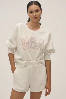 LoveShackFancy Stellina Pullover Sweatshirt | Anthropologie (US)