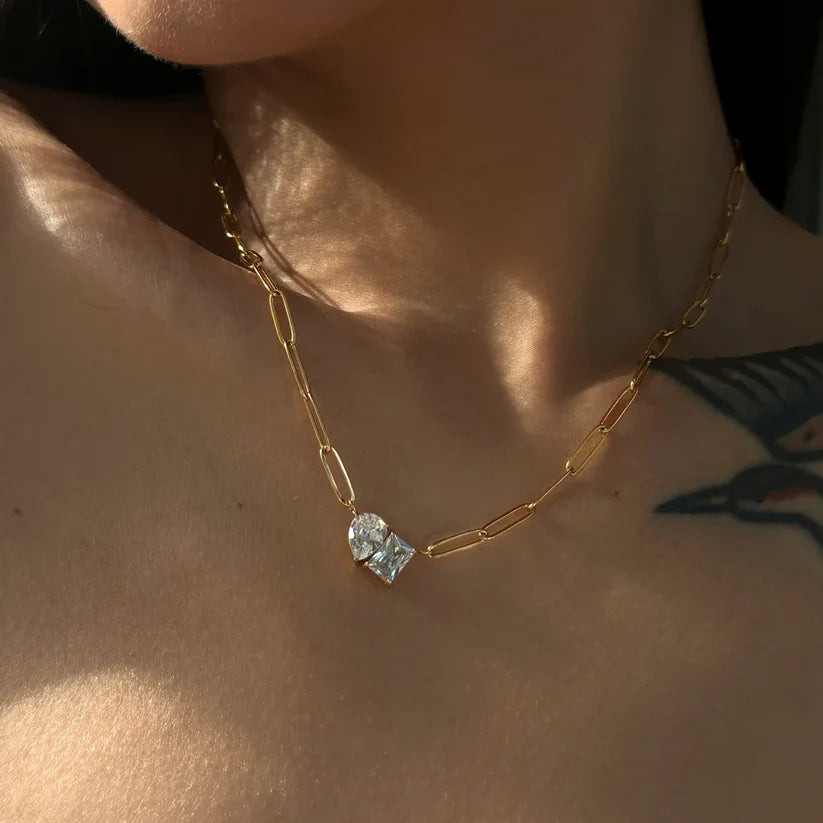 KYLIE NECKLACE IN GOLD (WATERPROOF & 18K GOLD PLATED) | raëliv