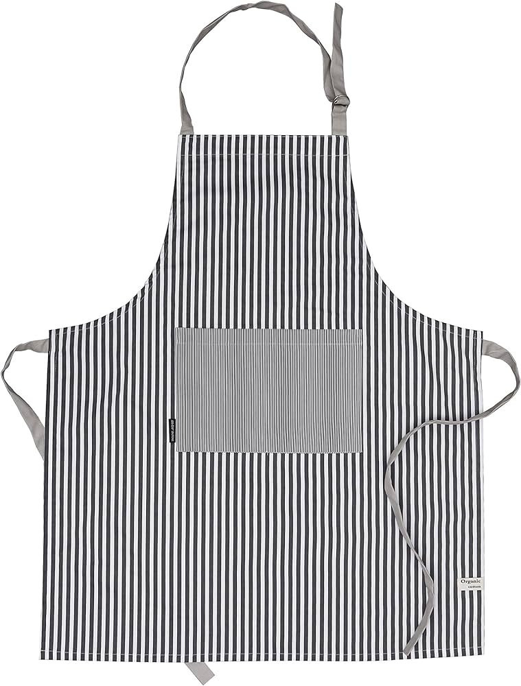 AMOUR INFINI Striped Kitchen Apron for Women 27.5 x 33 Inches with Pockets & Adjustable Strap| 10... | Amazon (US)