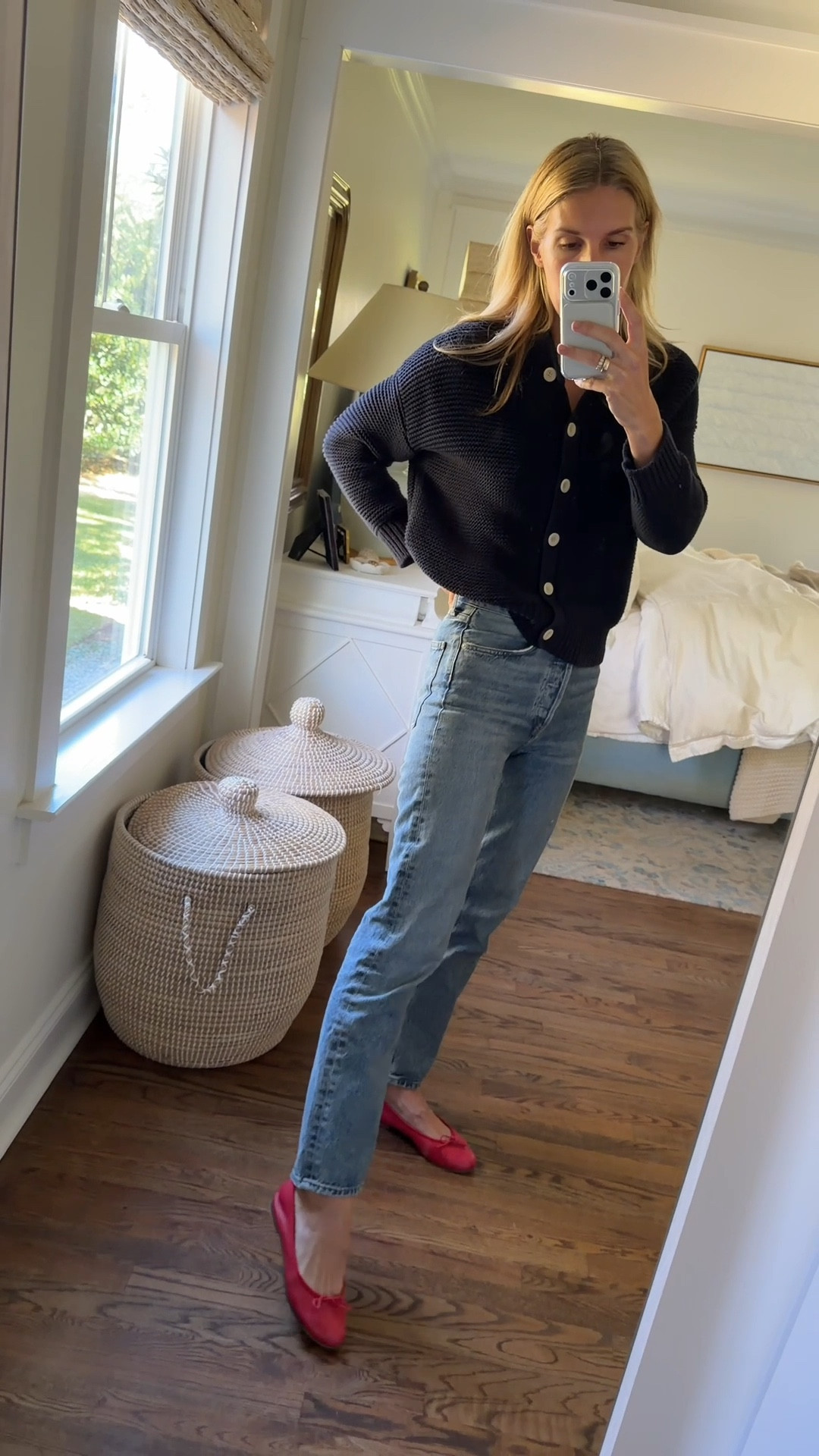 Casual workday Wednesday! I love this cotton sweater (wearing small) as a year round layering piece and have had it for 2 years— still looks good as new!

#LTKStyleTip #LTKSeasonal #LTKWorkwear
