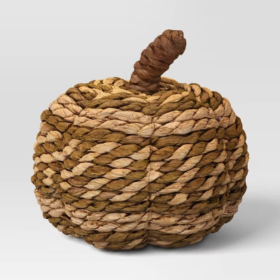 Small Patterned Woven Pumpkin Natural - Threshold™ | Target
