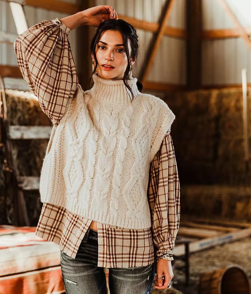 Cable Knit Sweater Vest | Buckle