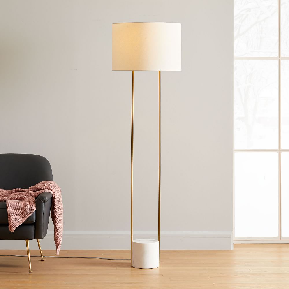 Industrial Outline Floor Lamp (67") | West Elm (US)