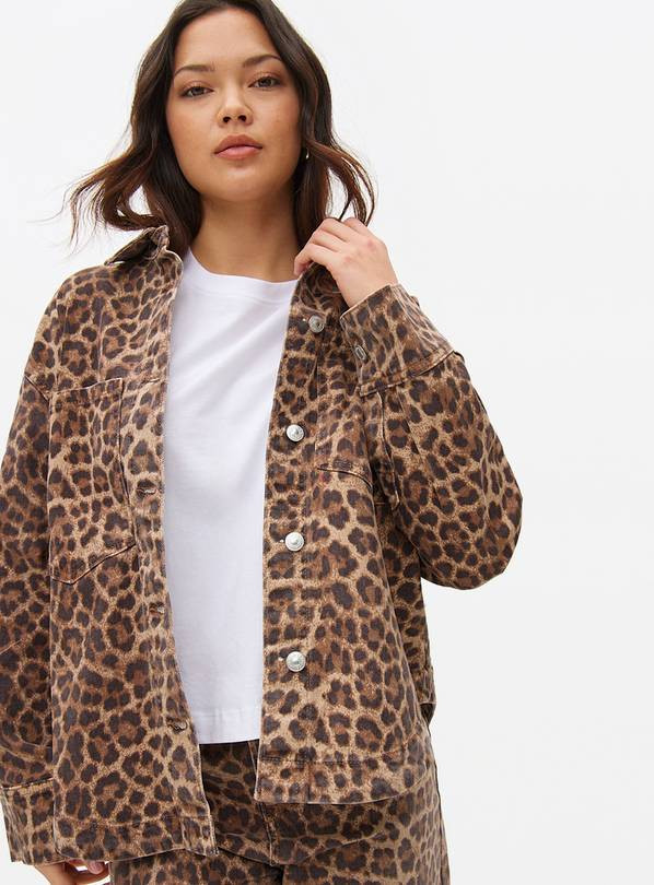 Brown Leopard Printed Oversized Shirt 14 | Tu Clothing