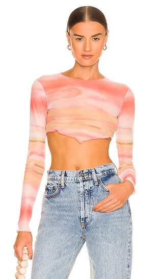 Miley Ombre Crop Top in Orange Multi | Revolve Clothing (Global)